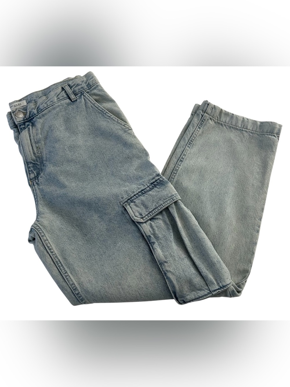 ZARA Light Wash Cargo Jeans Men’s Size 34